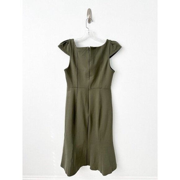 NWT Anthropologie Cecily Fit & Flare Sweetheart Dress XL Moss Green - Picture 5 of 7